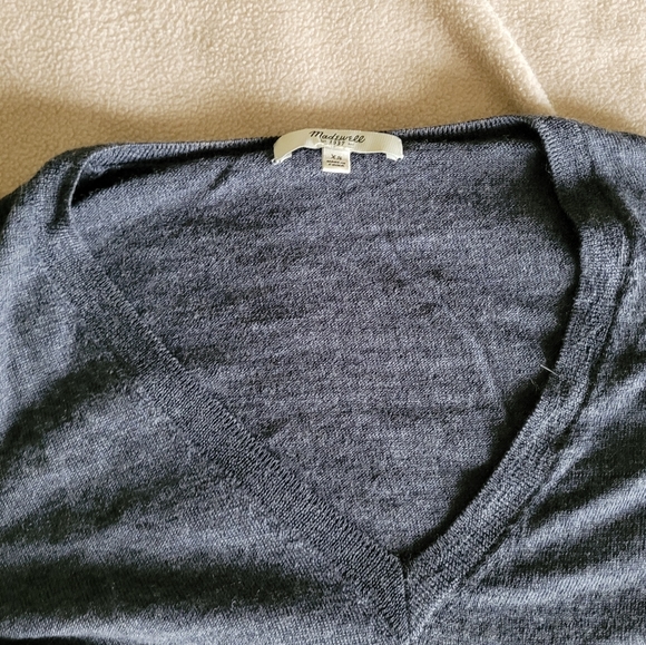 XS Madewell Varsity Striped Sweater - Picture 2 of 7